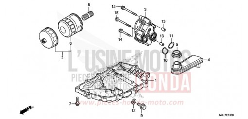 OELWANNE/OELPUMPE NC750DE de 2014