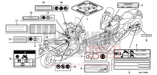 WARNETIKETT NC750DE de 2014