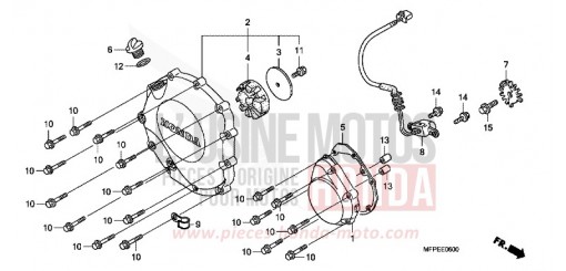 KURBELGEHAEUSEABDECKUNG CB1300SAA de 2010