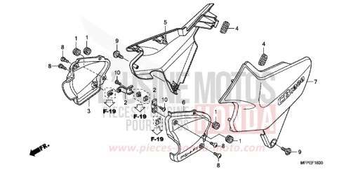 SEITENABDECKUNG CB1300SAA de 2010