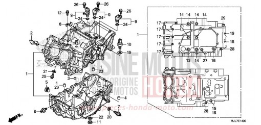 KURBELGEHAEUSE NC750DE de 2014