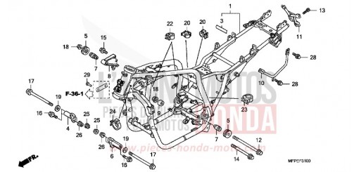 RAHMENKOERPER CB1300SAA de 2010