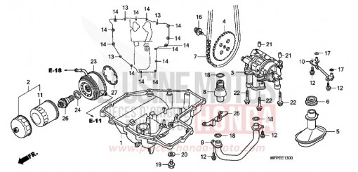OELWANNE/OELPUMPE CB1300SAA de 2010