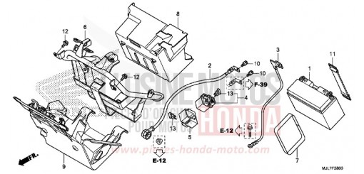 BATTERIE NC750DE de 2014