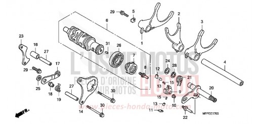 SCHALTTROMMEL/GEARSHIFTFORK CB1300SAA de 2010
