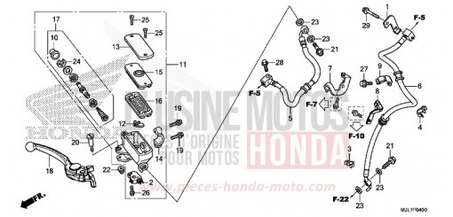 VORDERRADBREMSE NC750DE de 2014
