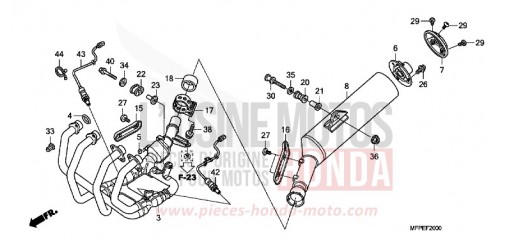 ABGAS-SCHALLDAEMPFER CB1300SAA de 2010