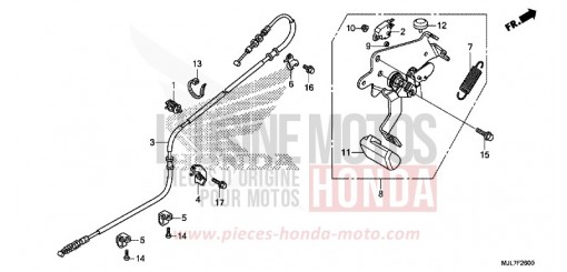HANDBREMSHEBEL NC750DE de 2014