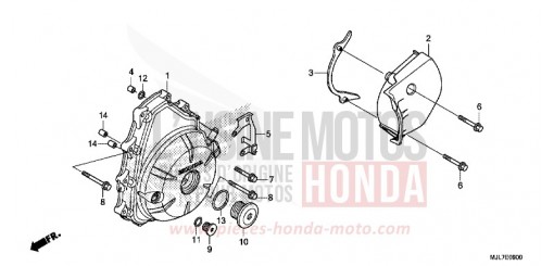 WECHSELSTROM-GENERATORABDECKUNG NC750DE de 2014