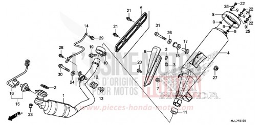 ABGAS-SCHALLDAEMPFER NC750DE de 2014
