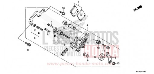 FESTSTELLBREMSSATTEL NC750DJ de 2018