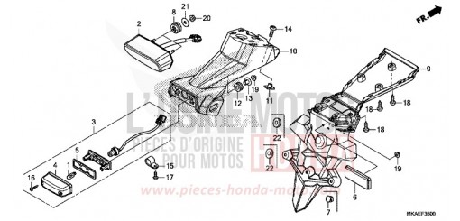 HECKLEUCHTE NC750DJ de 2018