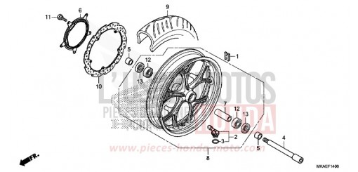 VORDERRAD NC750DJ de 2018