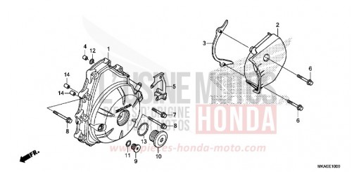 WECHSELSTROM-GENERATORABDECKUNG NC750DK de 2019