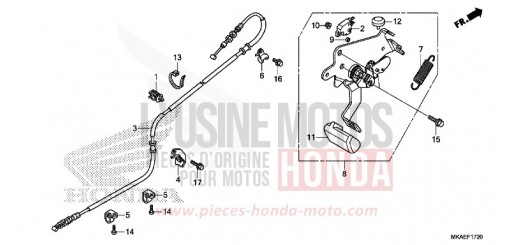 HANDBREMSHEBEL NC750DK de 2019