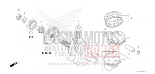 KURBELWELLE/KOLBEN CRF300LAM de 2021