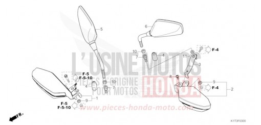 SPIEGEL/KNOECHELSCHUTZ CRF300LRAM de 2021