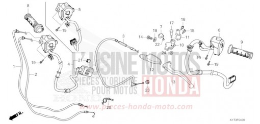 HEBELGRIFF/SCHALTER/KABEL CRF300LRAM de 2021