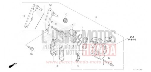 VORDERRAD-BREMSSATTEL CRF300LAM de 2021