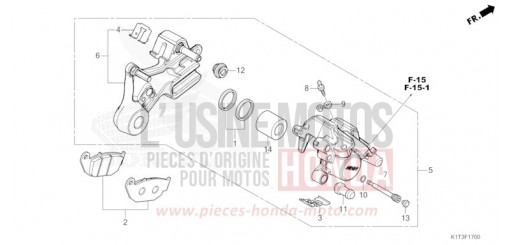 HINTERRAD-BREMSSATTEL CRF300LRAM de 2021