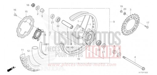 HINTERRAD CRF300LAM de 2021