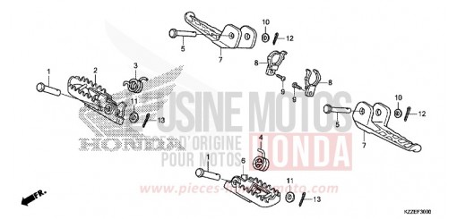 STUFE CRF250RLAJ de 2018