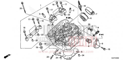 CULASSE CRF250RLAK de 2019