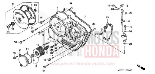 KURBELGEHAEUSEABDECKUNG FMX6505 de 2005