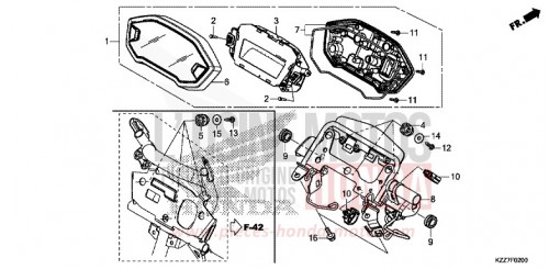 COMPTEUR CRF250RLAK de 2019
