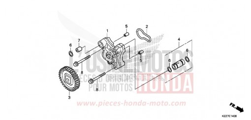 OELPUMPE CRF250RLAK de 2019