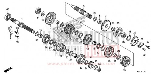 GETRIEBE CRF250RLAK de 2019