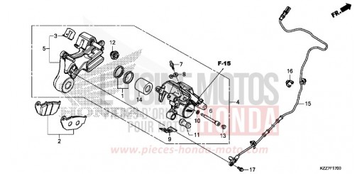HINTERRAD-BREMSSATTEL CRF250RLAK de 2019