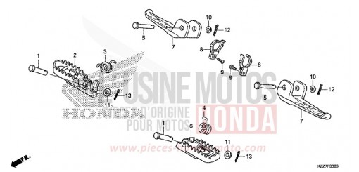 STUFE CRF250RLAK de 2019