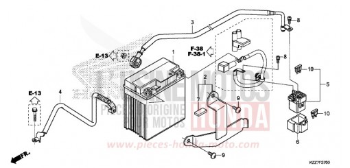 BATTERIE CRF250RLAK de 2019
