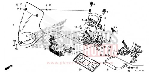 WINDSCHUTZSCHEIBE CRF250RLAK de 2019