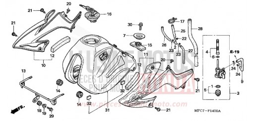 KRAFTSTOFFTANK FMX6505 de 2005