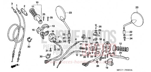 HEBELGRIFF/SCHALTER/KABEL FMX6506 de 2006