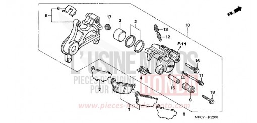 HINTERRAD-BREMSSATTEL FMX6506 de 2006