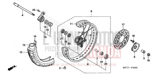 VORDERRAD FMX6506 de 2006