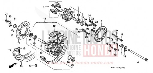 HINTERRAD FMX6506 de 2006