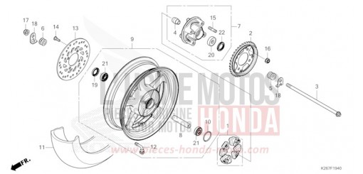 HINTERRAD MSX125AM de 2021