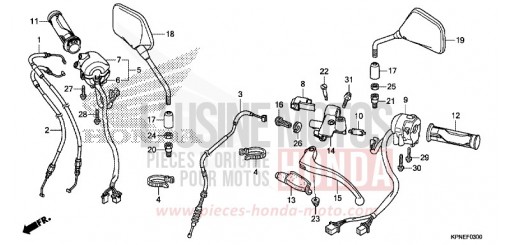 HEBELGRIFF/SCHALTER/KABEL GLR1251WHH de 2017