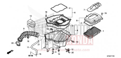 LUFTFILTER GLR1251WHH de 2017