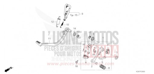 PEDAL MSX125AM de 2021