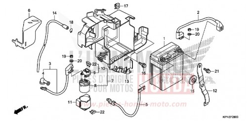 BATTERIE GLR1251WHH de 2017