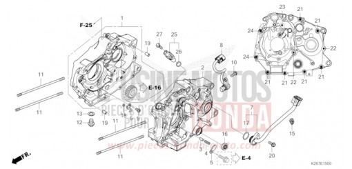 KURBELGEHAEUSE MSX125AM de 2021