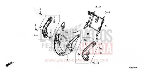 SCHEINWERFERABDECKUNG MSX125D de 2013