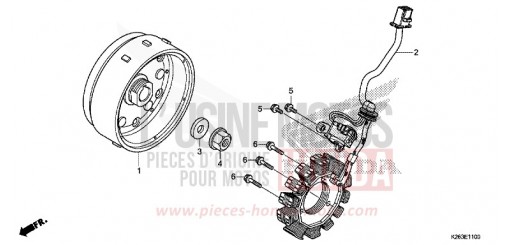 GENERATOR/SCHWUNGRAD MSX125E de 2014