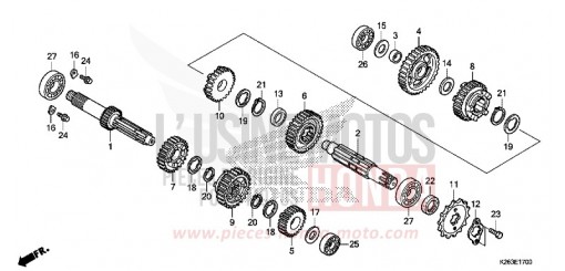 GETRIEBE MSX125E de 2014