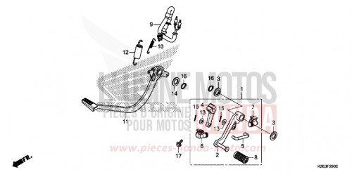 PEDAL MSX125E de 2014